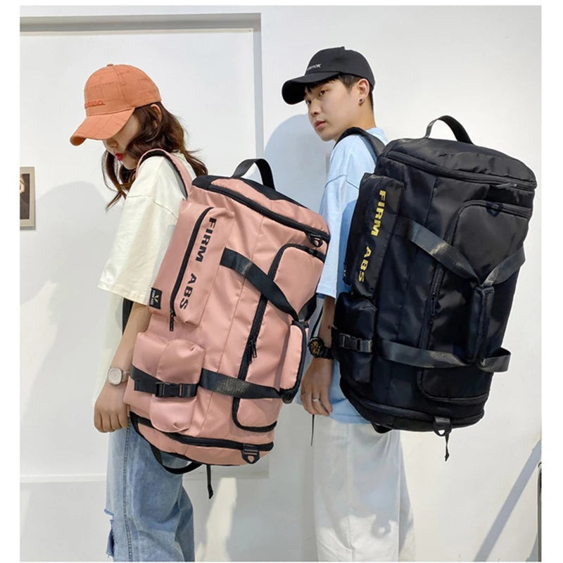 Large Capacity Backpack Women Gym Fitness Travel Tote Luggage Shoe Handbag Shoulder Duffle Sports Fitness Basketball Bag For Men