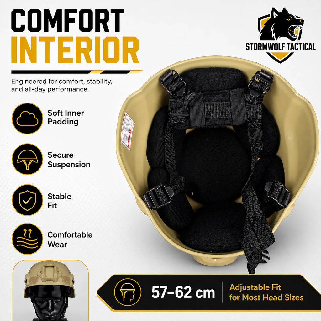 Field Sport MICH ABS Helmet Shock Resistant Airsoft Head Gear Suitable For Wargame CS Hunting Cycling