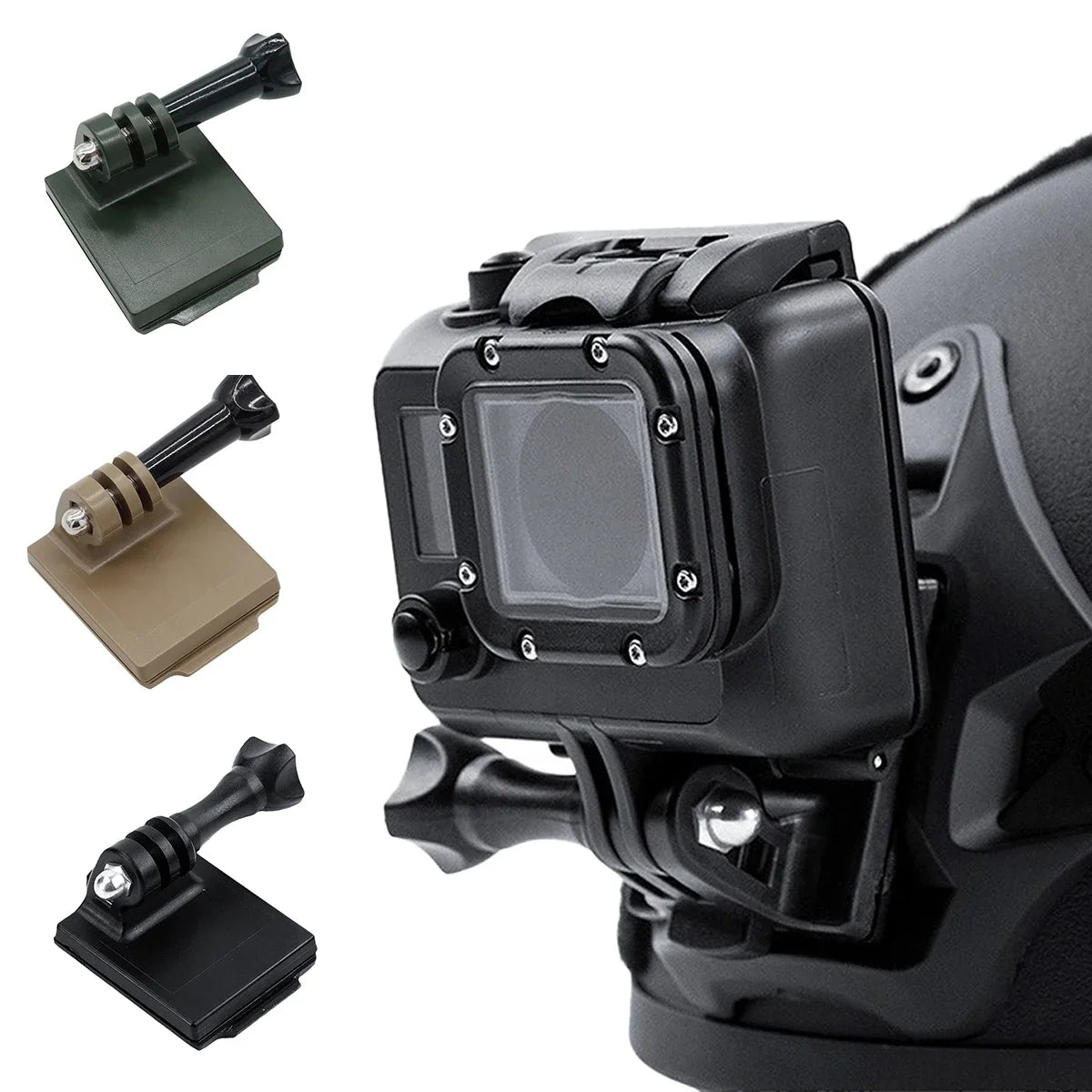Tactical Helmet Base Adapter Fixed Mount For GoPro Hero Action Camera FAST/MICH/NVG Helmet Accessories Aluminum Fixed