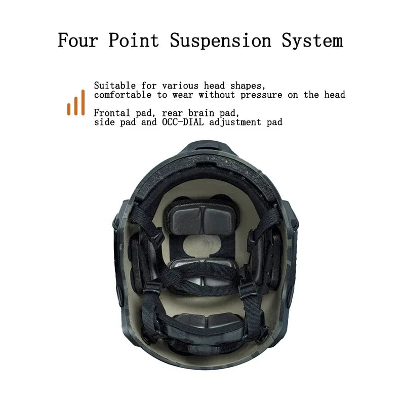 FAST Airsoft Paintball Fast MH Type Tactical Helmet Outdoor CS Protective Equipment With Replacement Foam Padding