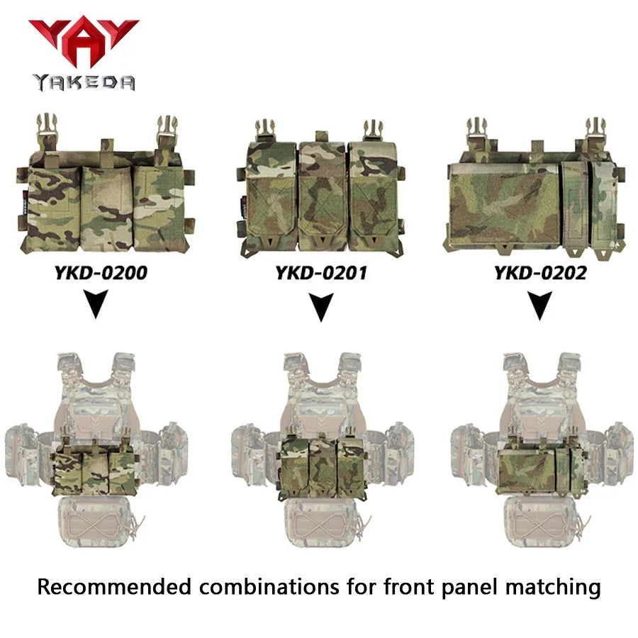 YAKEDA Camouflage Training Vest Outdoor CS Training Vest Multi functional Vest