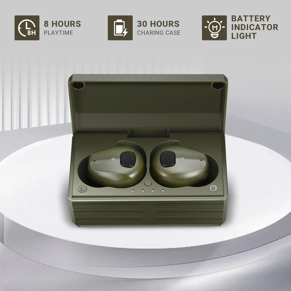 2024 NEW YHKEMA Bluetooth 5.3 Electronic Shooting Earbuds Headphones Tactical Headphones Noise Reduction Hearing Protection