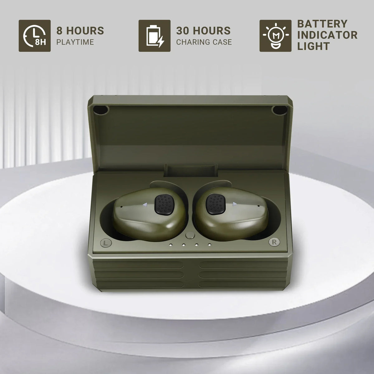 2024 NEW YHKEMA Bluetooth 5.3 Electronic Shooting Earbuds Headphones Tactical Headphones Noise Reduction Hearing Protection