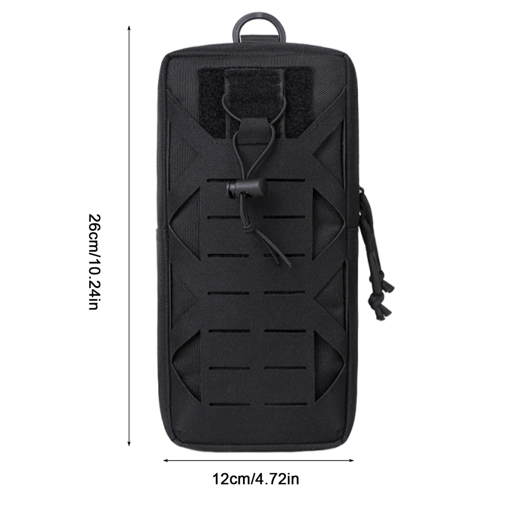 Molle Utility Tool Pouches with Drainage Hole Quick-Release Waist Belt Bag Tactical EDC Pouch Gadget Organizer Pocket for Campin