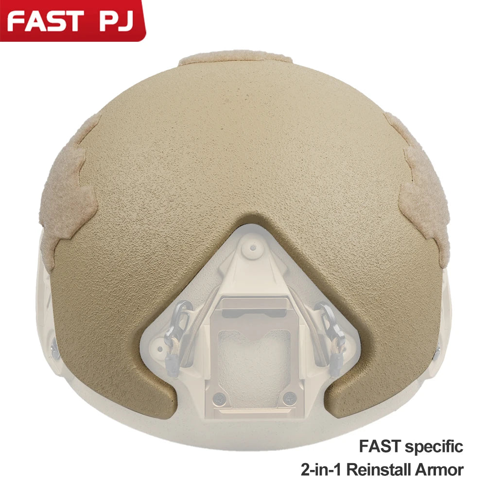 FTHS Series FAST Helmet - NIJ IIIA Level PE Fiber Shell | 2-in-1 Reassembly Bulletproof | Civilian Military-Style Accessory