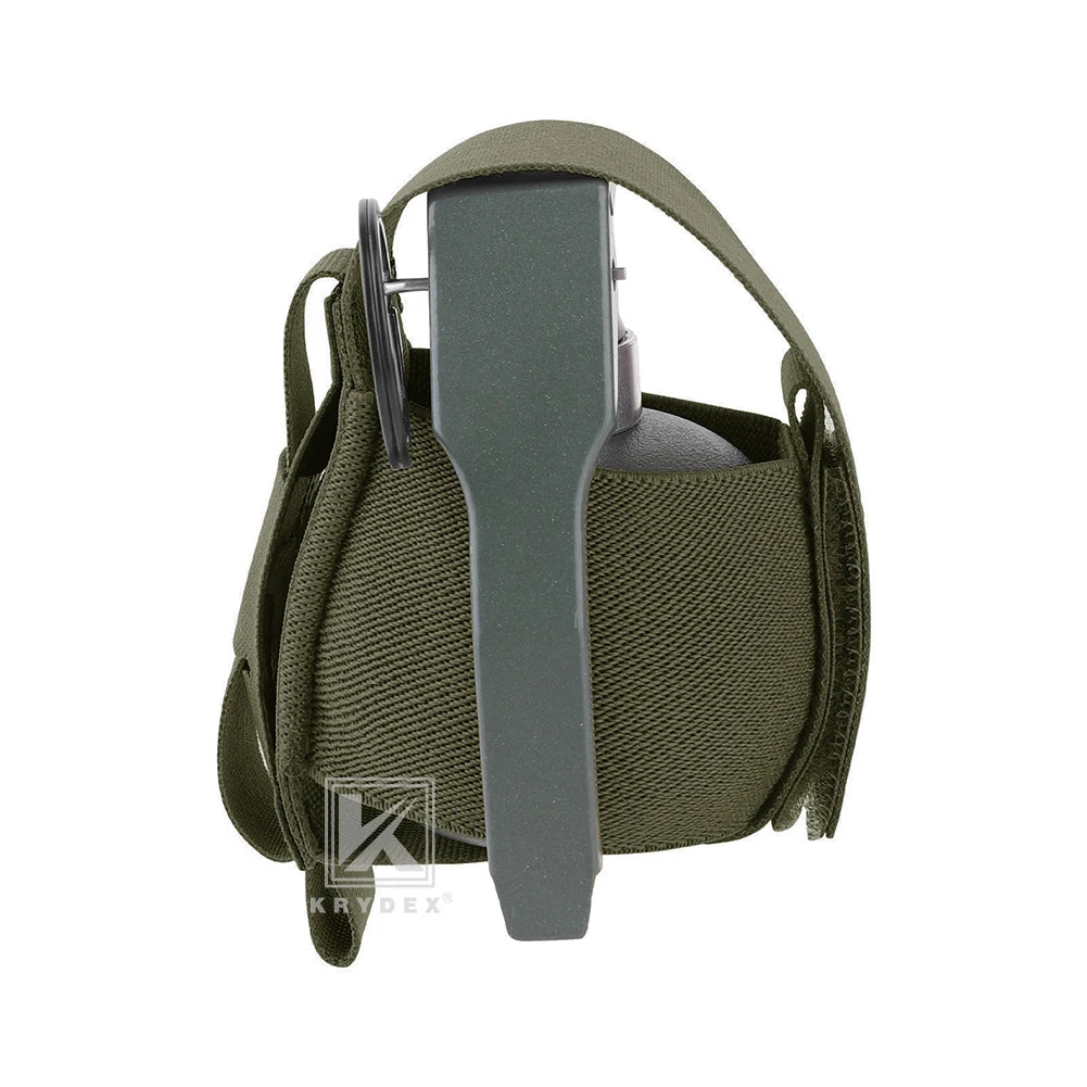KRYDEX Tactical Elastic Frag Grenade Pouch Multifunctional Outdoor Sports Hunting Shooting Storage Bag M67 M433 Molle Pouch