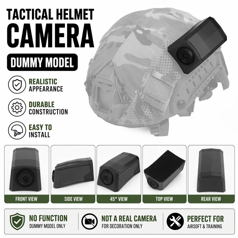 Airsoft Helmet Camera Dummy Model No Function CS Paintball Training Shooting Tactical Fast Helmet Cycling Helmet Decorative Prop