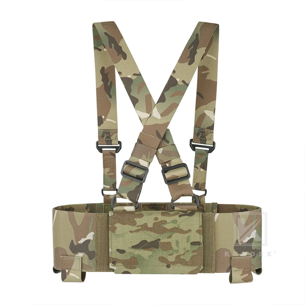 KRYDEX Tactical Ready Chest Rig Concealed Rig Elastic Cummerbund X Harness + Sticky GP Candy Pouch 5.56 Triple Magazine Pouch