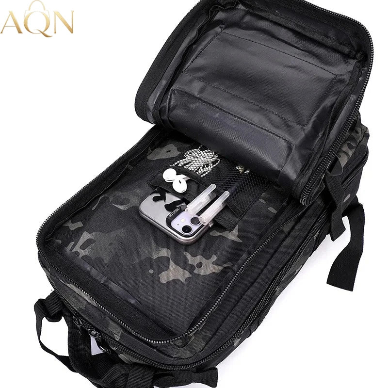 AQN 40L Tactical Backpacks Man Traveling Bags Survival Outdoor 3P Assault Pack Hiking Trekking Hunting Bag Military Grade Bag