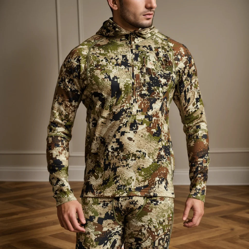 Core Heavyweight Hoodie 3M Hygroscopic Quick-Dry Polygiene Silver Ion Antibacterial Camo Hunting Hoodie