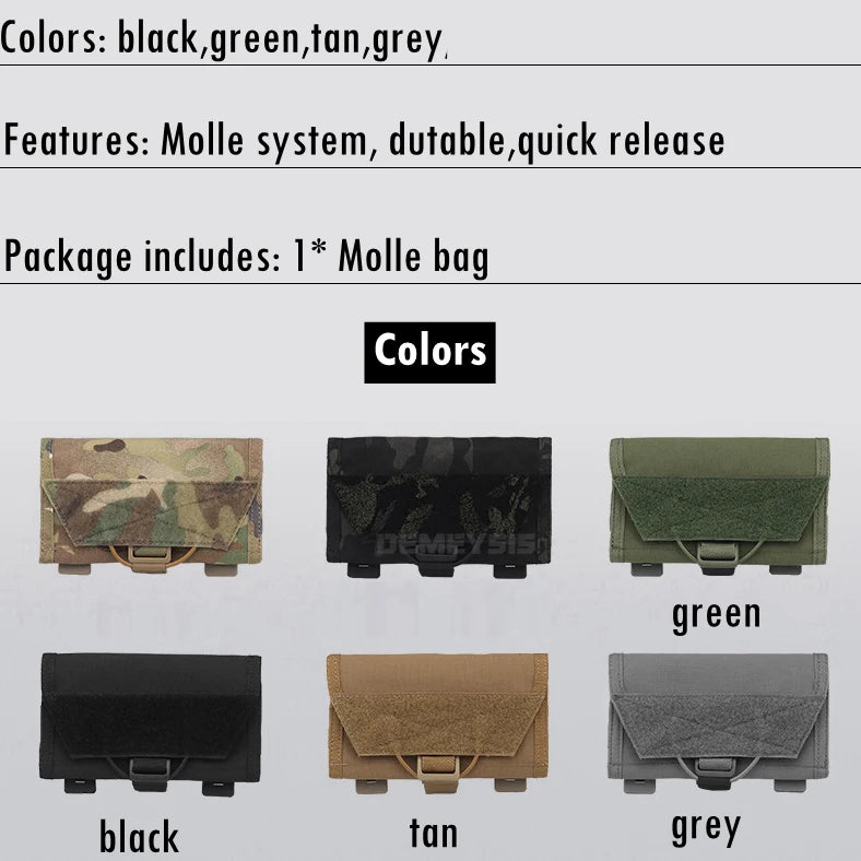 Tactical MOLLE Phone Case Universal Mobilephone Pouch Holder Outdoor Hiking Hunting Waist Bags