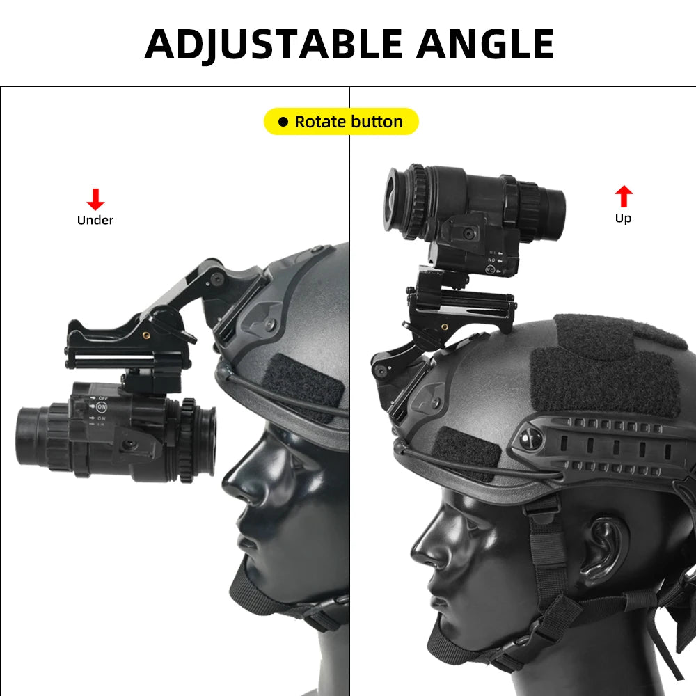 BOOIU Tactical Helmet Foldable Night Vision Mirror Stand M4/M6 Series New Adjustable Sliding Pvs14 Night Vision Device Stand