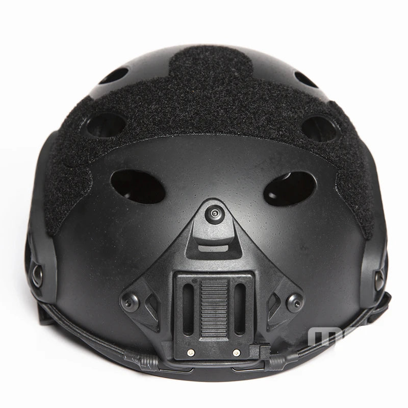 Carbon Fiber FAST Helmet Series Perforated Breathable Lightweight Parachute Tactical Riot Helmet, Outdoor Combat Equipment