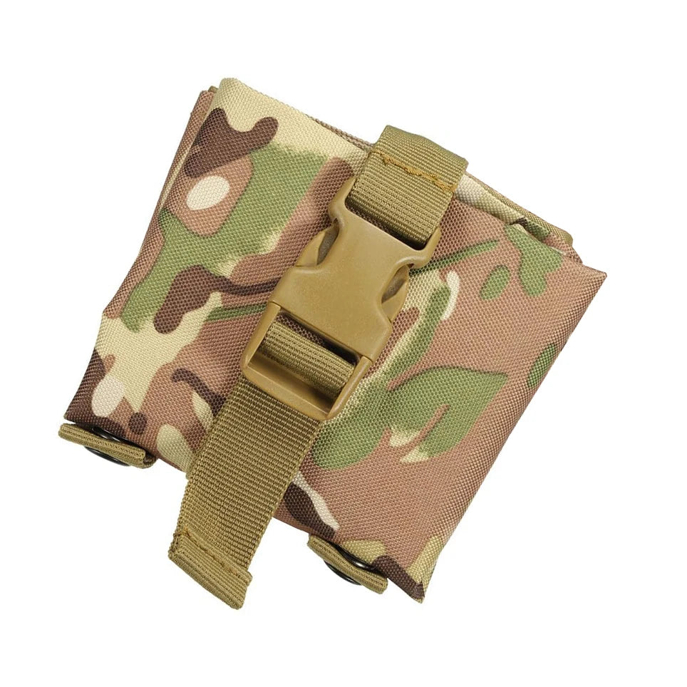 Molle Tactical Folding recycling bag Outdoor Dump Drop Pouch Magazine Pouch EDC Tools Bag Foldable Utility Recovery Waist Bag
