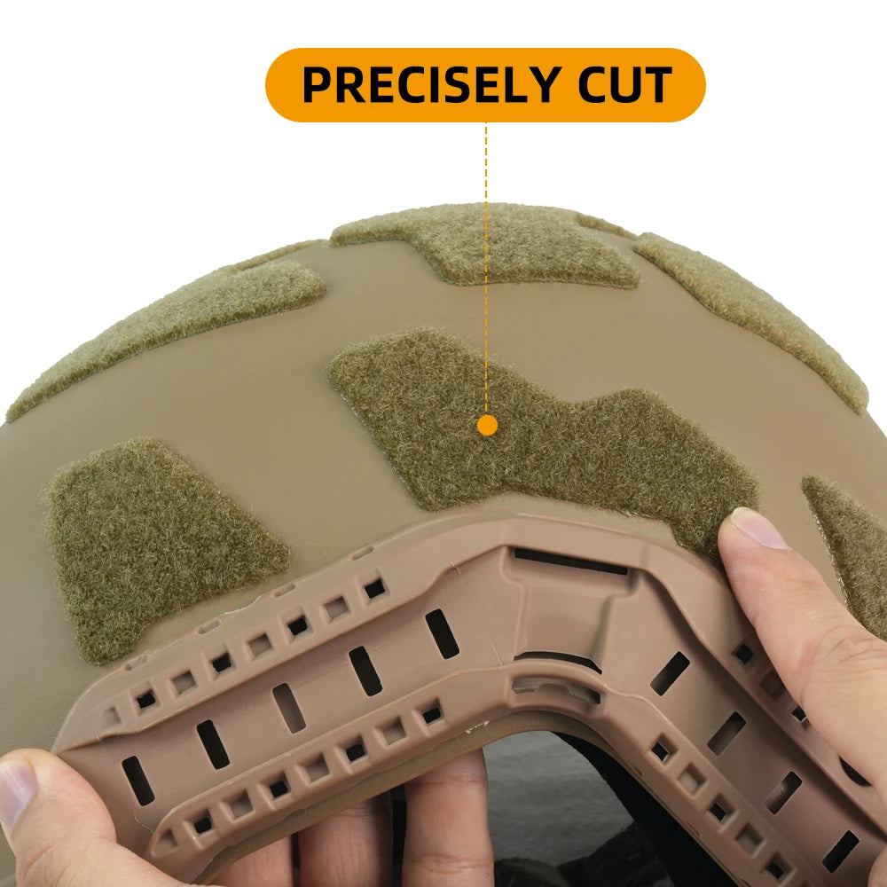 BOOIU Tactical 11 PCS Fast Helmet Magic Sticker Airsoft Helmet Patch Hook For FAST SF High-Cut Tactical Helmet Accessories