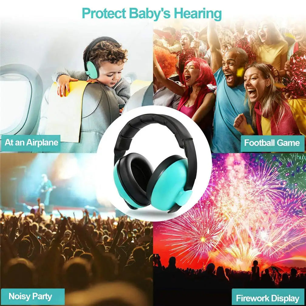 Baby Ear Protection for Babies and Toddlers Noise Reduction Earmuffs Baby Headphones Against Hearing Damage Improves Sleep