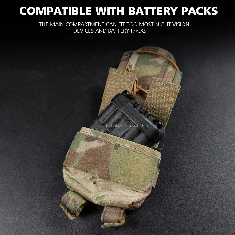 Tactical Helmet MK2 Battery Pouch Airsoft Helmet Counterweight Bag Outdoor Shooting FAST Helmet Accessories
