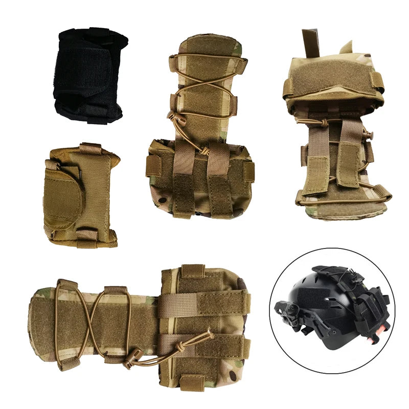 Tactical FAST Helmet Cover Pouch Removable MK2 Battery Case Helmet Airsoft Hunting Camo Military Combat Counterweight Bags Gear