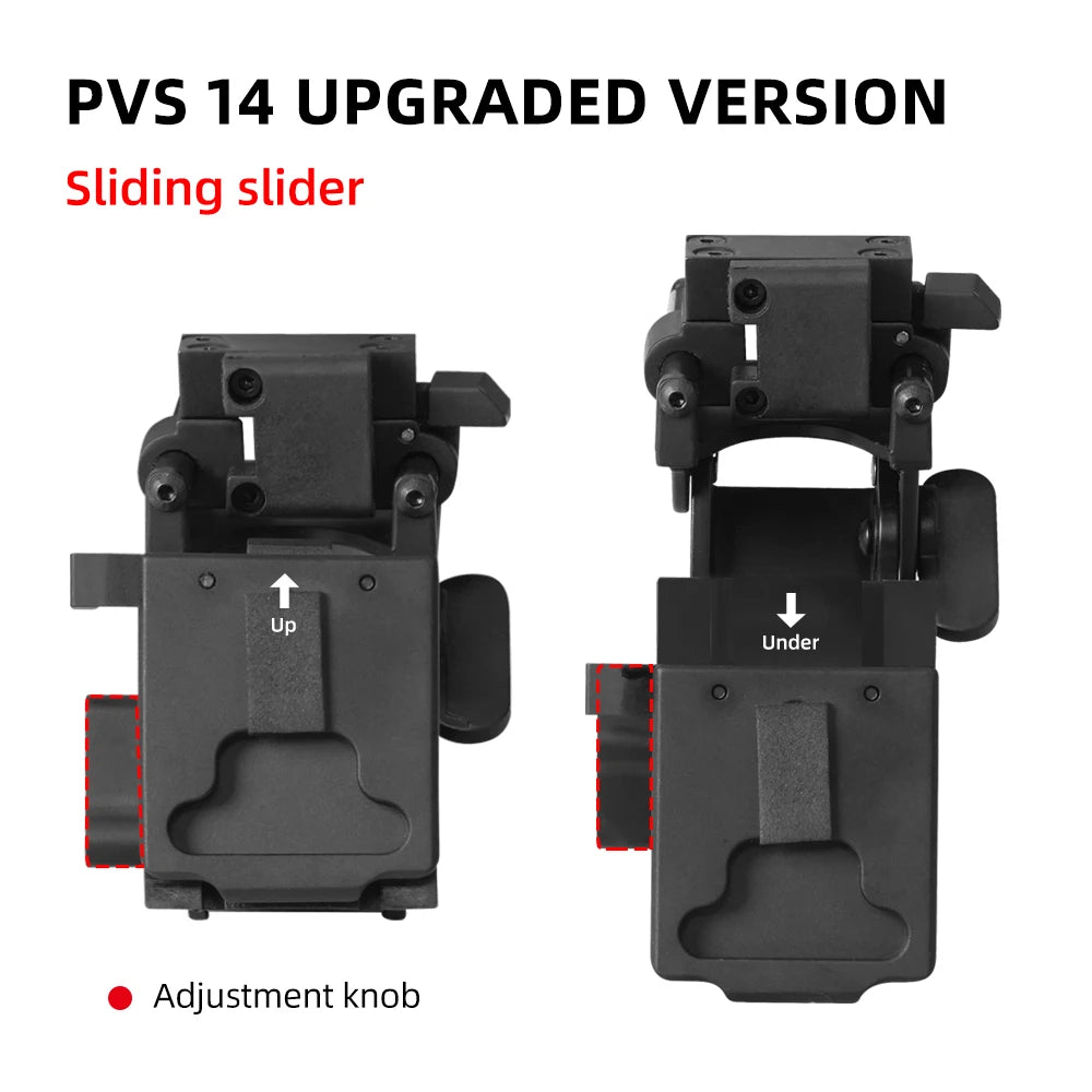 BOOIU Tactical Helmet Night Vision Telescope Stand Scope Matching Stand NVG PVS-14/PVS-7 Fast Outdoor Sports Helmet Stand