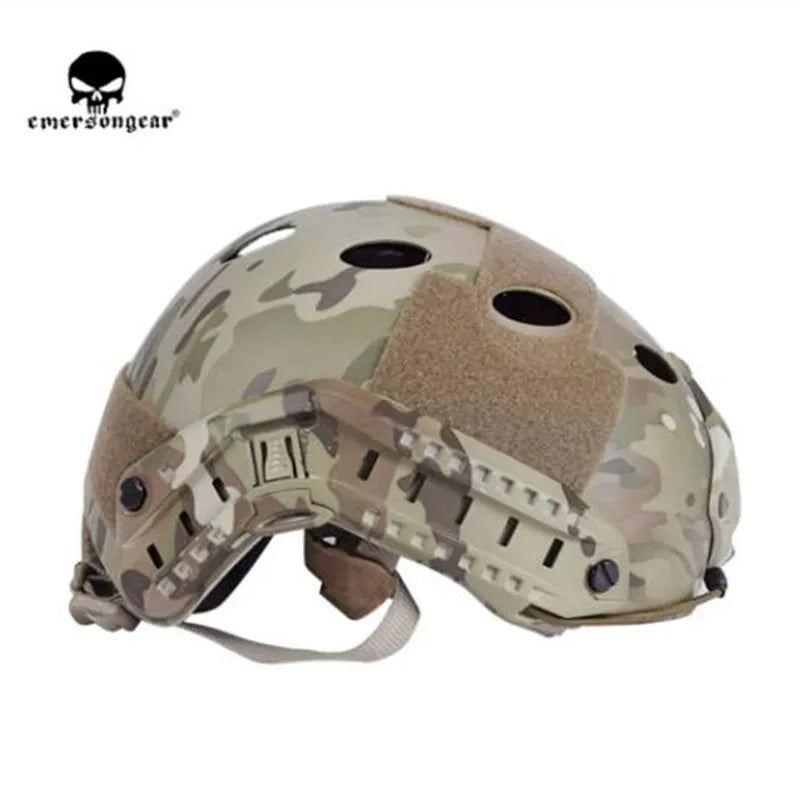 Emersongear Tactical PJ Type Fast Helmet Combat Hunting Adjustable  Headwear Protective Gear ABS