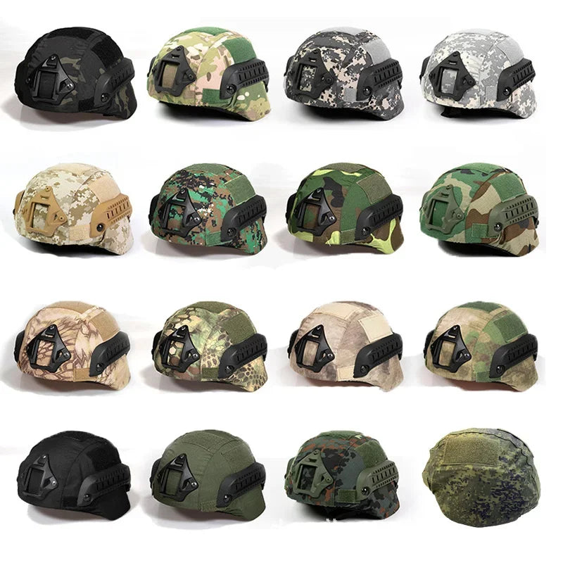 Tactical MICH2000 Helmet Cover Hunting Airsoft Camouflage Protective Helmet Cloth Cover Outdoor Shooting Sports Helmet Accessory