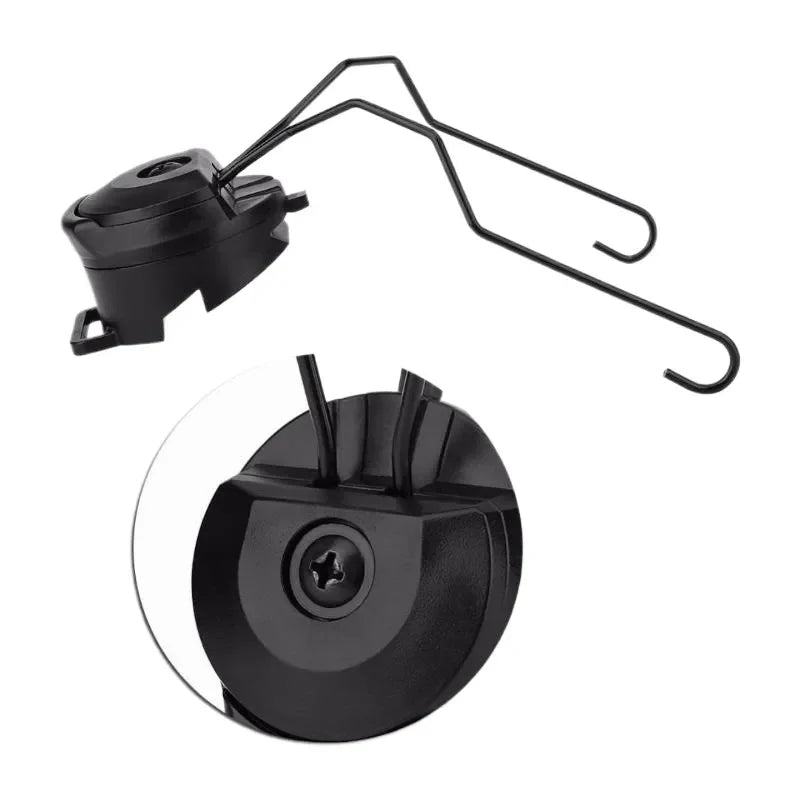 Tactical Earphone Bracket for FAST Helmet Compatible with Soladin Rotatable Mount Adjustable Audio Gear Holder for Sports