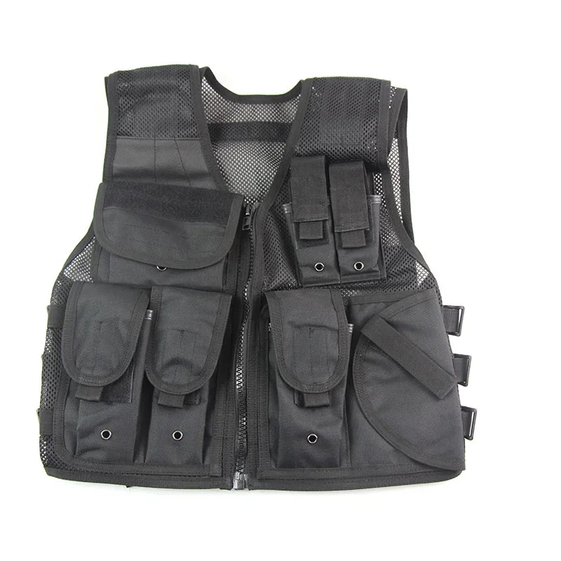 Tactical Adjustable Vest for Men and Women Mesh Vest Outdoor Sports Photographer Vest Fishing Hunting with Pockets