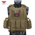 YAKEDA  Multi functional hunting vest suitable for outdoor sports, adjustable Molle system vest