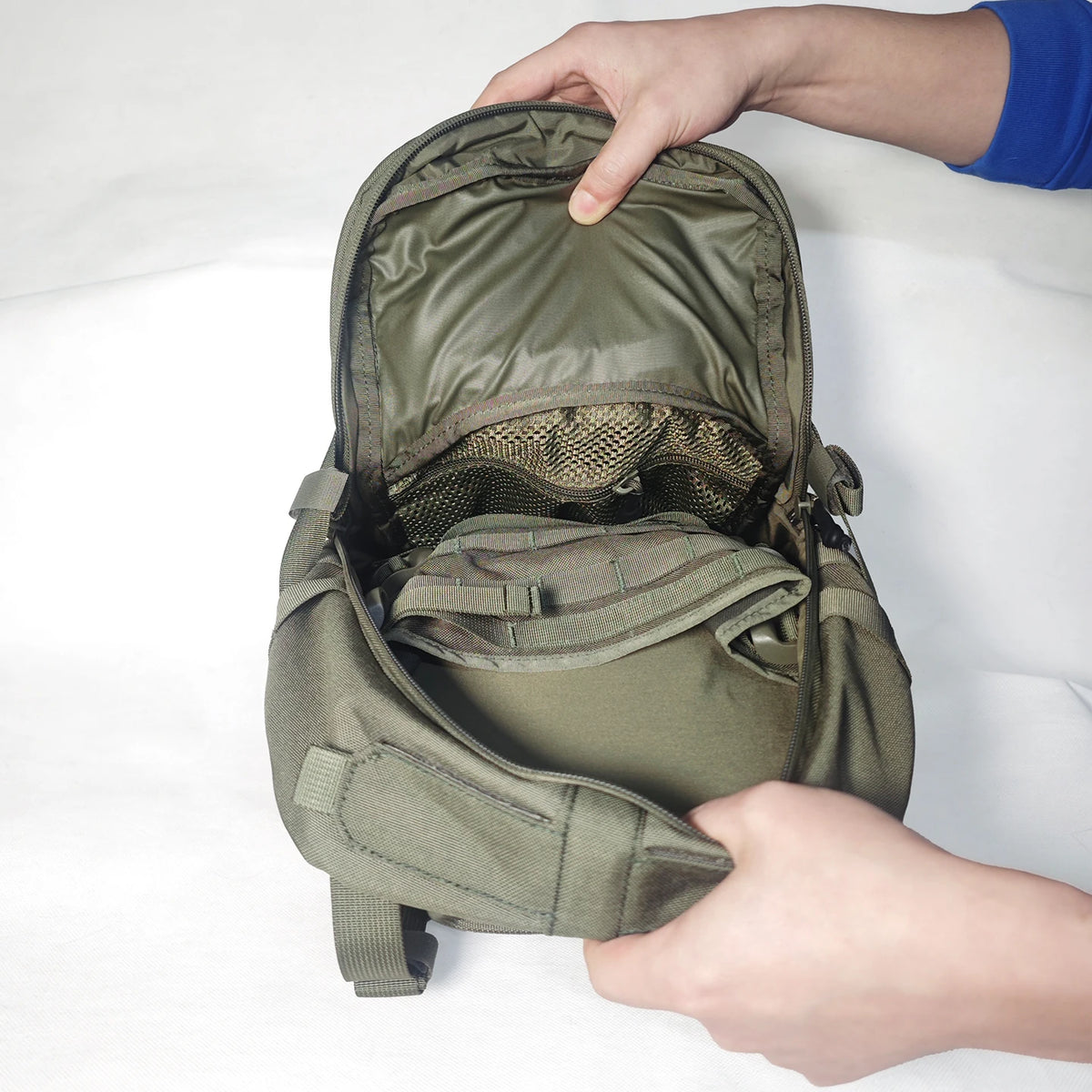 15L Tactical Backpack MOLLE Hydration Compatible 1000D Nylon Waterproof Daypack EDC Outdoor Hiking