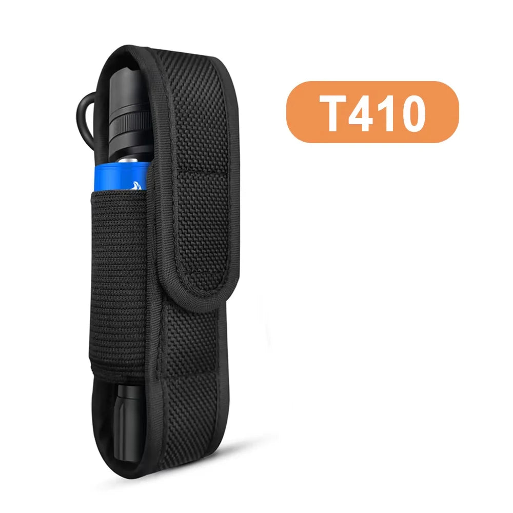 Tactical Molle Flashlight Pouch LED Torch Holster Nylon Waist Pack Outdoor Hunting Camping Duty Flashlight Belt Holder T410 T310