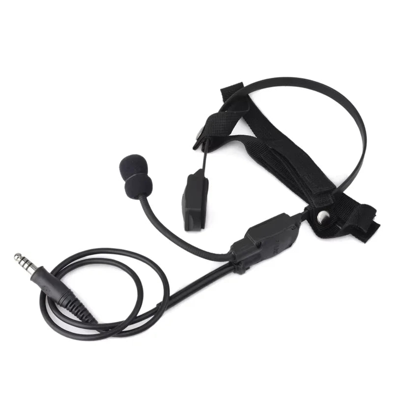 Z-TAC MH180-V Bone Conduction Speaker Earphone for Z136 PTT Outdoor Sports Radio Headset Communication Accessories PTT Cable Kit