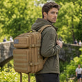 45L Tactical Gym Backpack Molle Large Capacity Multi Pocket Storage Bag Durable Wear Resistant Fitness Training Bag Heavy Duty Rucksack For Men Women Sports Workout Business Trips Outdoor Training Daily Commute Luggage Bag