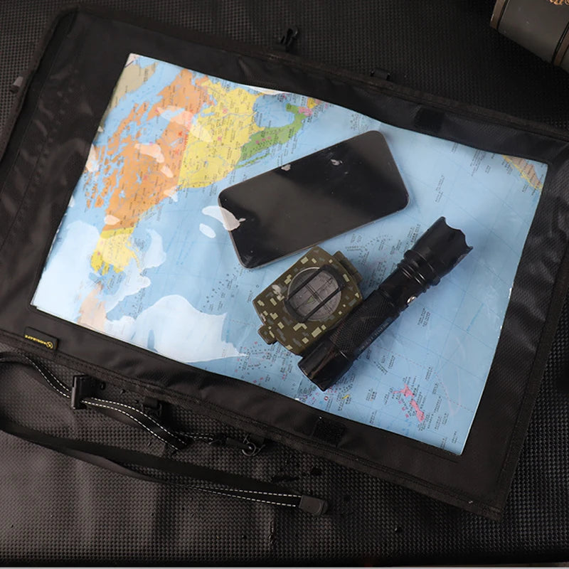 Tactical Hunting Portable Clear Camping Outdoor Waterproof Map Bag Cover Case Hiking Passport Holder Folding Storage Pouch Pack