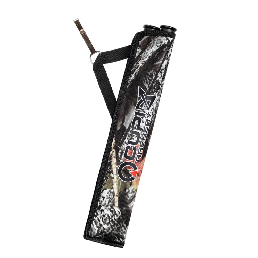 Double Tube Arrow Quiver Bags Portable Waist Hanging Archery Arrows Holder Pouch