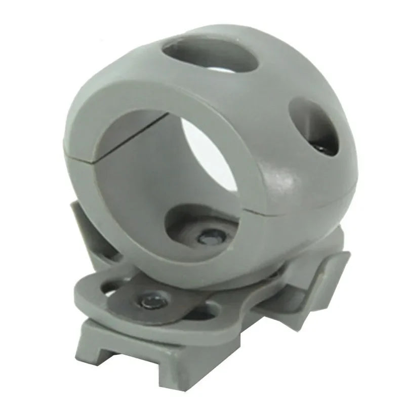 Tactical Helmet Flashlight Holder for Fast Mich Helmet Mount Clamp 60 Degree Universal Rail Helmet Light Torch Holder