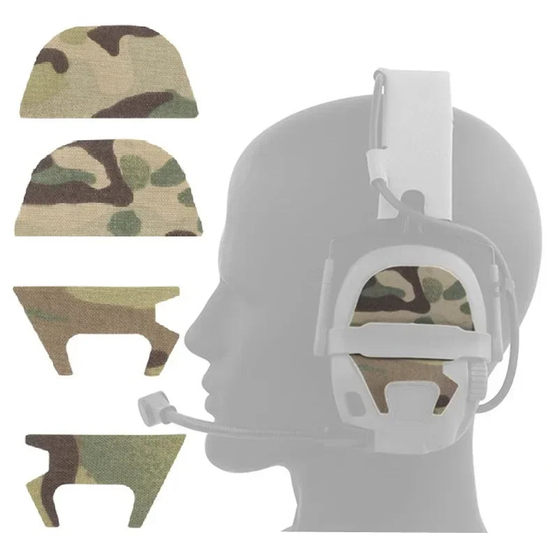 1pair GEN6 Tactical Headset Magic Fastener(AMP Style) ,Magic Patch for AMP Hunting Shooting Headphone Headset Magic Tape