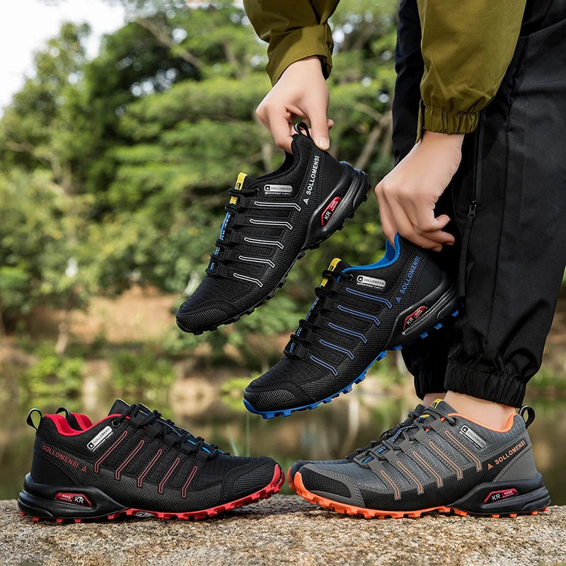 YUYIN Men's Hiking Shoes Waterproof Non-slip All-terrain Sports Hiking Camping Hunting Tactical Training Shoes Cycling Shoes
