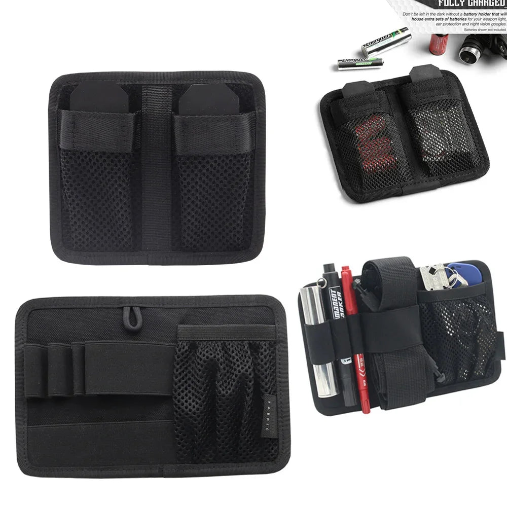 Tactical Hook Fasteners Pouch EDC Accessory Storage Mesh Bag Backpack Insert Pouch Modular Panel Organizer Admin Pouch