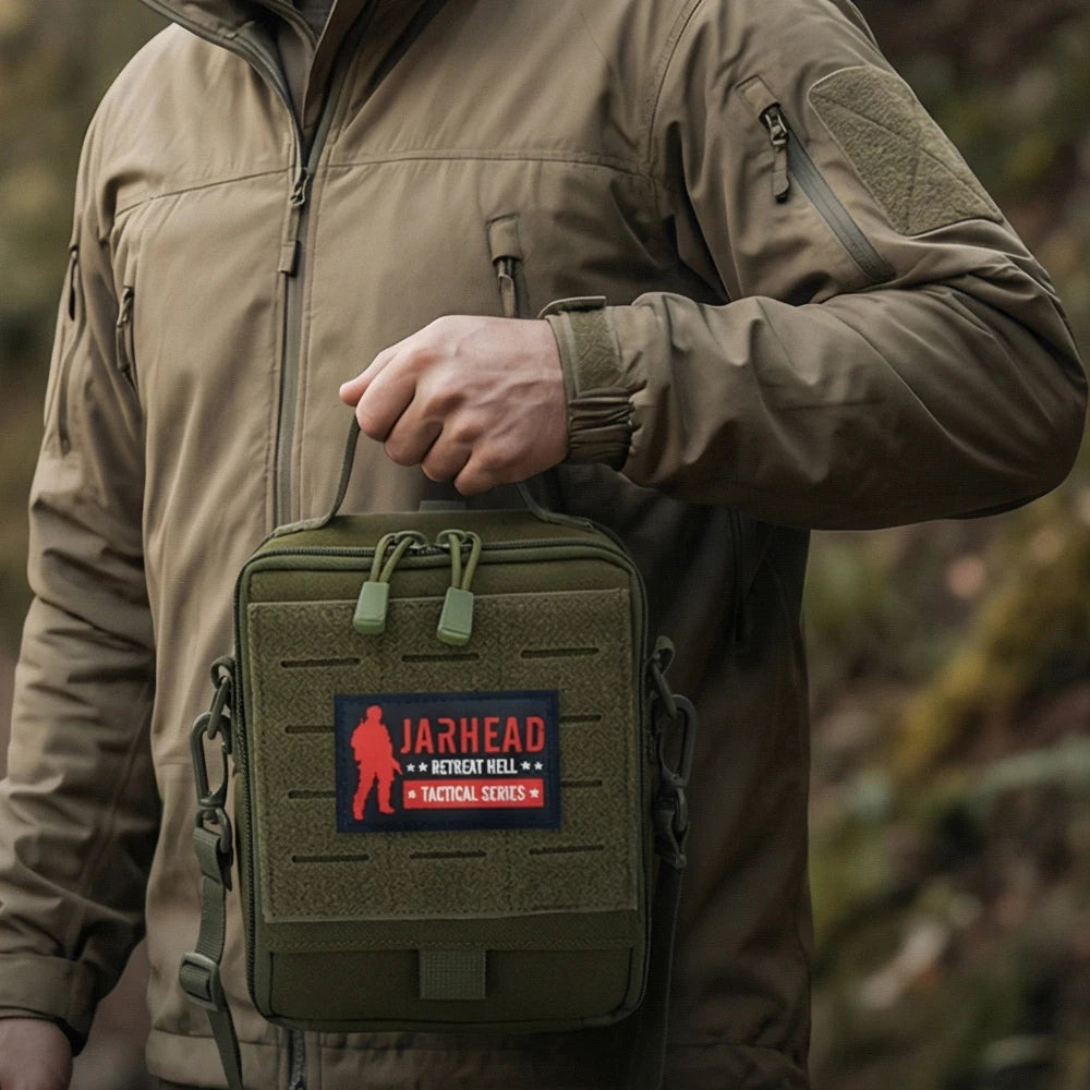 Outdoor Molle Pouch Tactical Admin Pouch Shoulder Bag Edc Tool Organizer Zippered Utility Handbag First Aid Pouch Sport Bag﻿