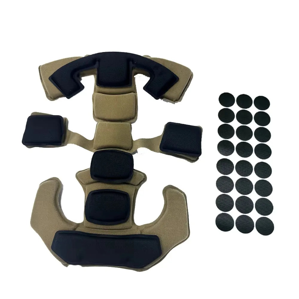 BOOIU Tactical Helmet Protective Pads Memory Foam Pad Buffer Head Pad for Airsoft CS Wendy Fast MICH Helmet Accessories