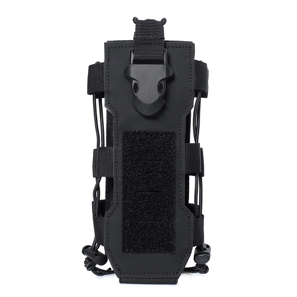Laser Cut Design Molle Adjustable Water Bottle Holder Outdoor Sport Tactical Bottle Pouch for Backpack Belt Molle Radio Pouch