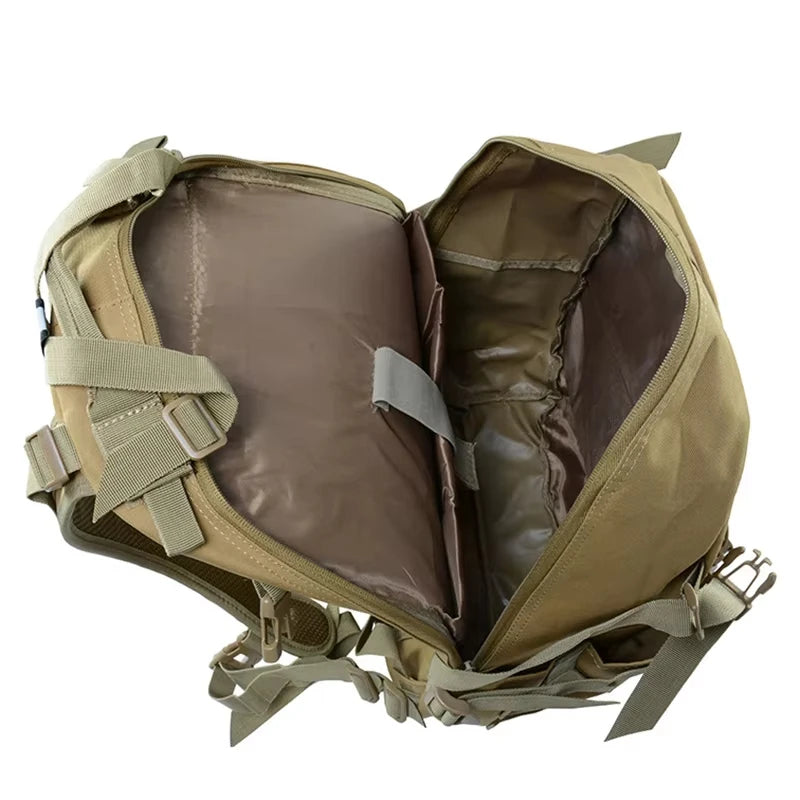 Tactical Travel Backpack for Men Hiking Day Pack Molle Rucksack Trekking Fishing Traveling Outdoor 14inch Laptop Camping Bag