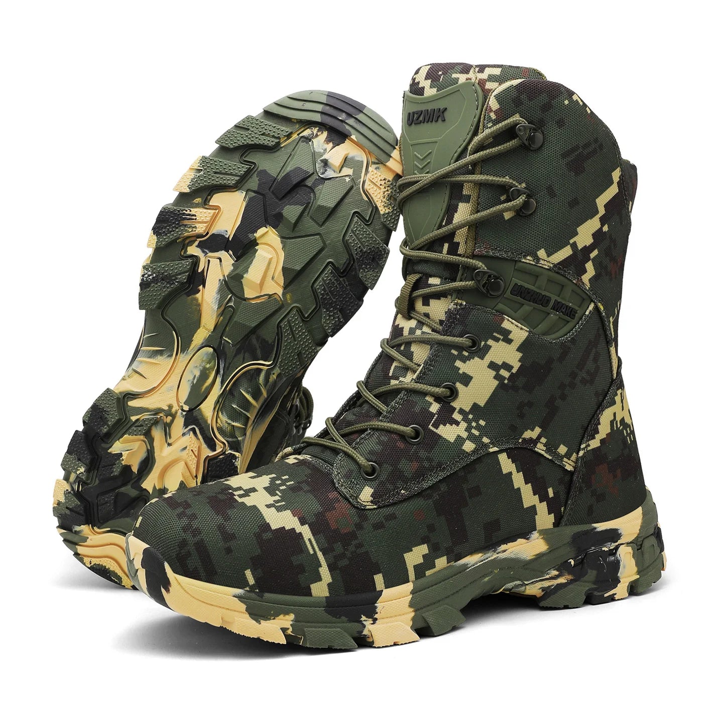 High Top Camouflage Men's Hunting Boots Breathable Tactical Shoes Outdoor Hiking Training Wear-Resistant Mountaineering Boots