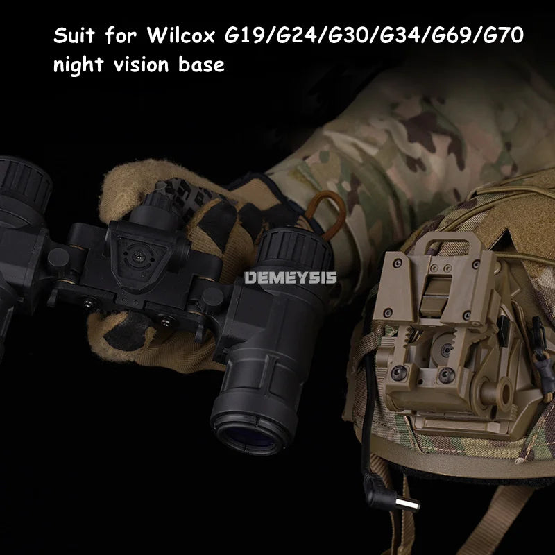 Tactical Helmet NVG AN-PVS31 Dummy Model Dual-Tube Binocular Night Vision Goggles Dummy Props Helmets No Function Model