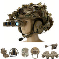 6in1 Tactical Helmet Set Airsoft Paintball Fast Bump Helmet with Headset NVG Mount Helmet Lights NVG Dummy Model for CS Cosplay