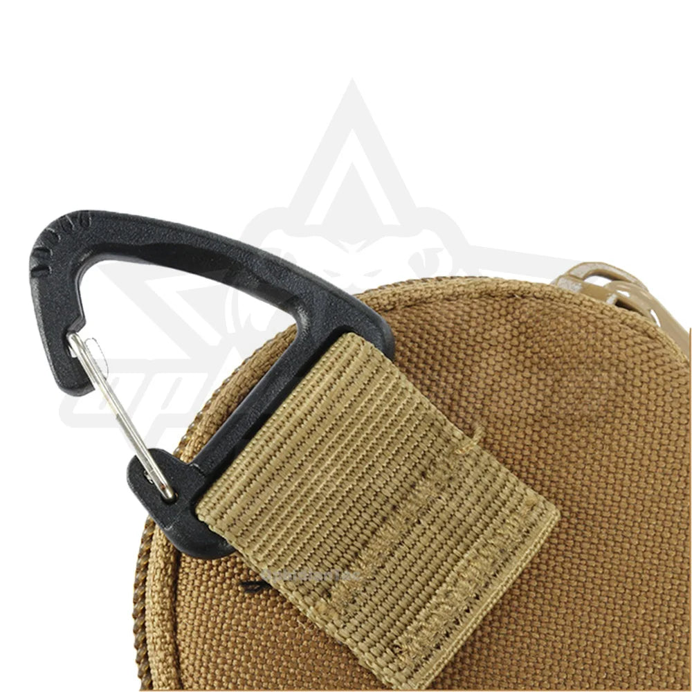OPHIDIAN Outdoor Leisure Men's Coin Purse Portable Mini Coin Bag Key Bag Waist Bag Round Small Wallet Zipper Wallet