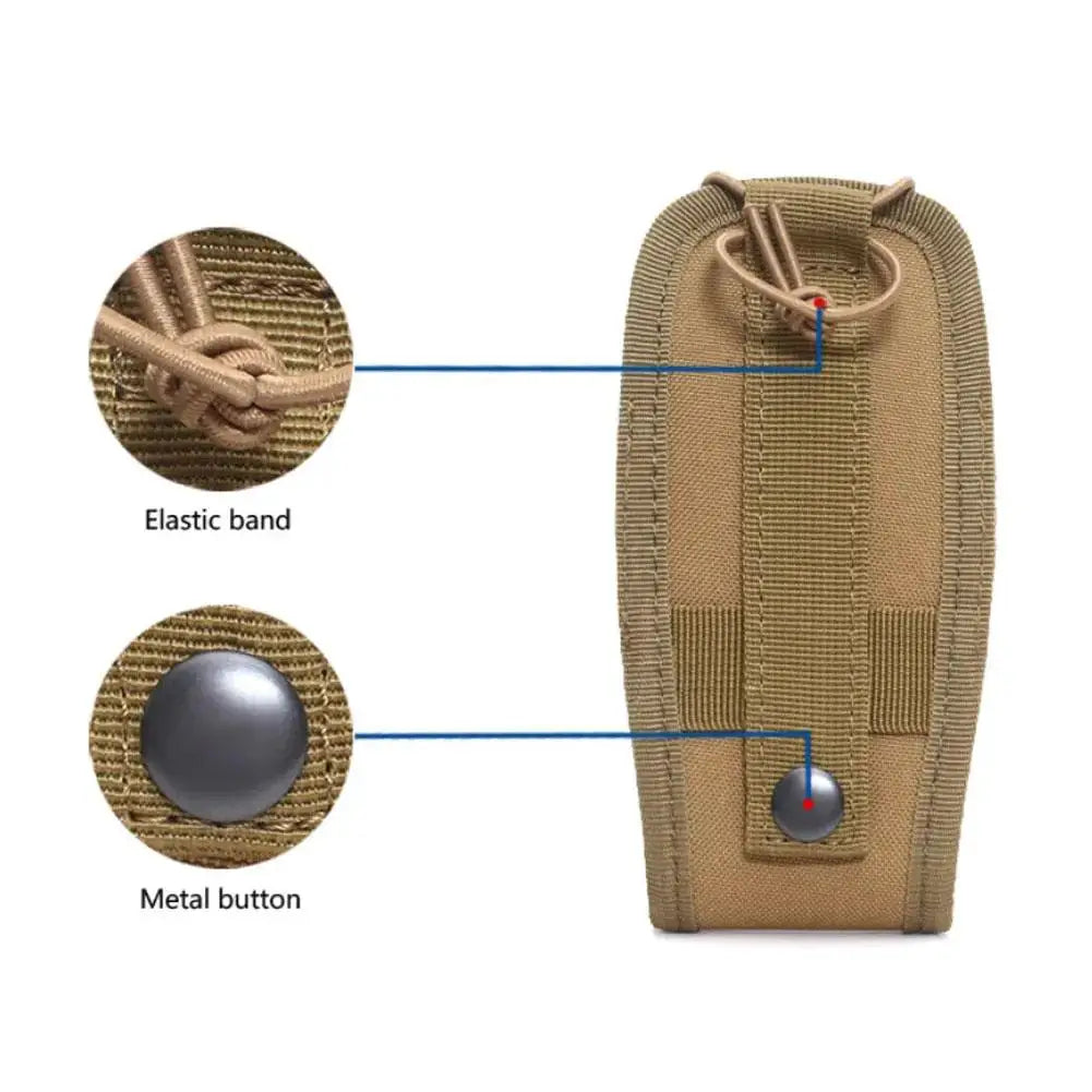 Outdoor Tactical Walkie-Talkie Bag Radio Carry Case Multifunctional Camouflage Accessory Bag Sports Wireless Calling Machine Bag