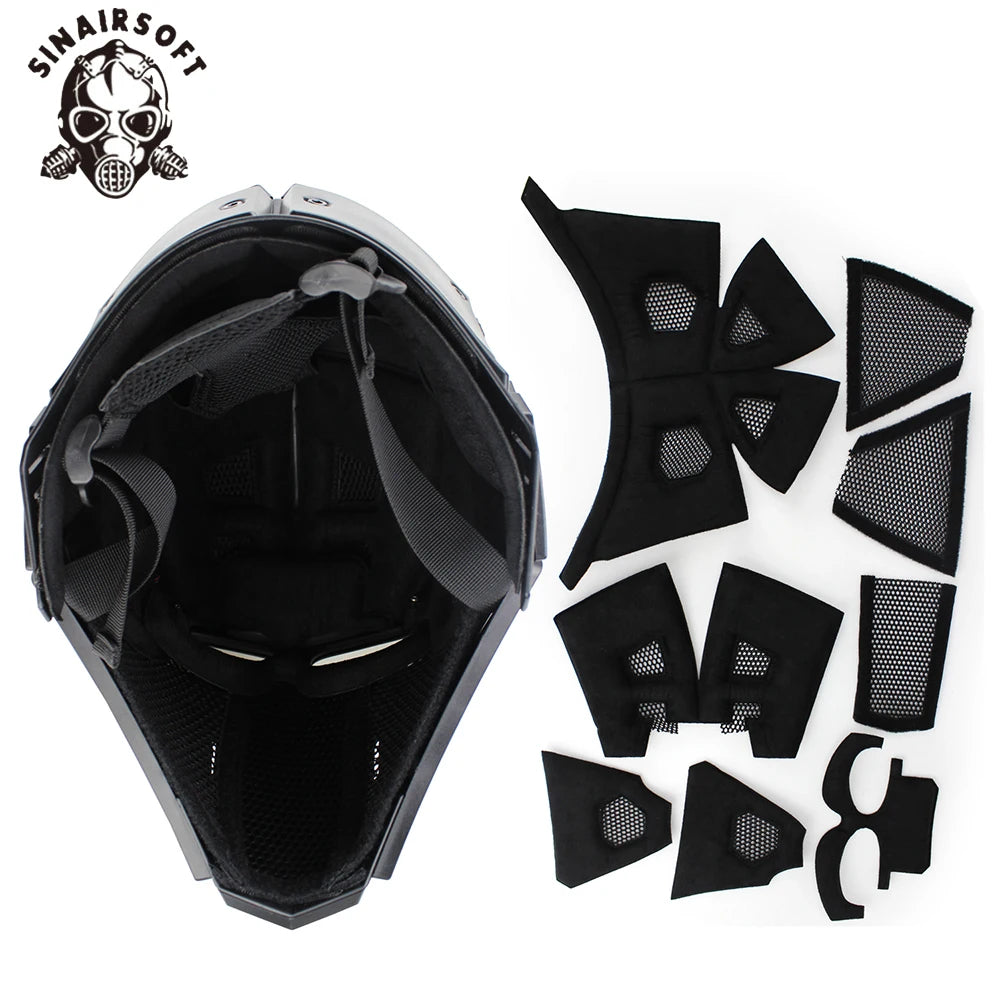 SINAIRSOFT Tactical Fast Helmet Mask Airsoft Shooting Cosplay Motorcycle Hunting Multi-Function Cs Outdoor Protect Equipment