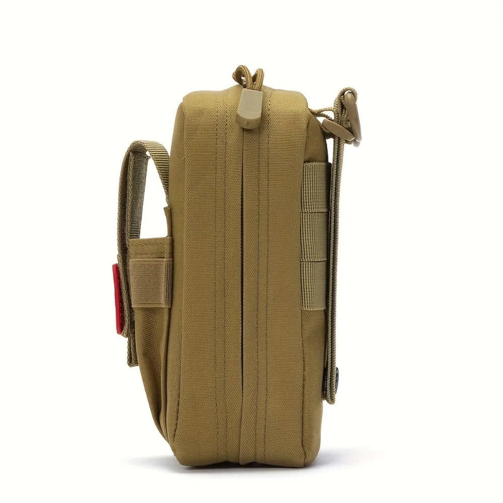 1 Outdoor Camping Hiking Tactical Waist Bag, Outdoor Military Enthusiasts Cross-Country Bag, Multi-Functional Waist Bag