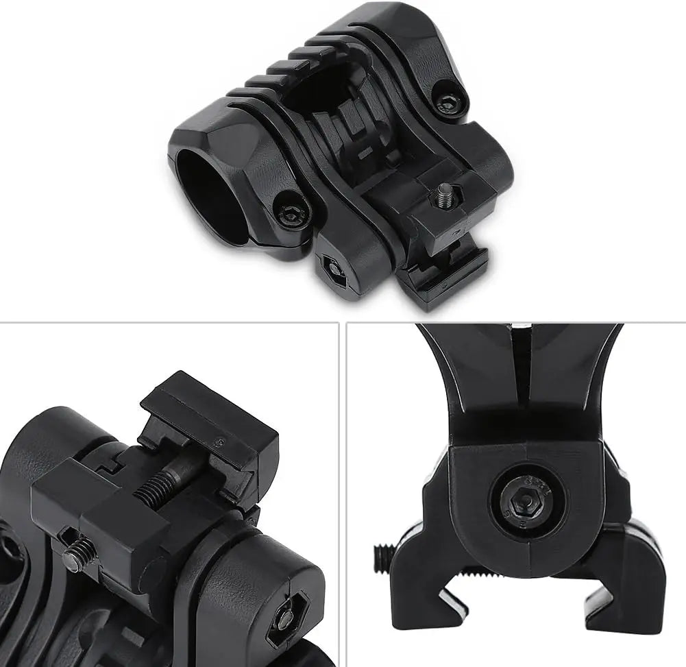 BOOIU Tactical Helmet Clip Adapter Enlarged Flashlight Stand Fastmich Helmet Flashlight Stand Scope Installation Accessory
